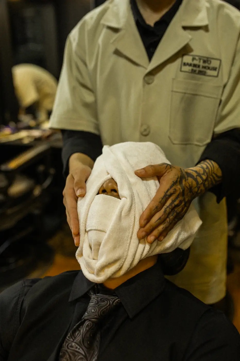 Hot towel service