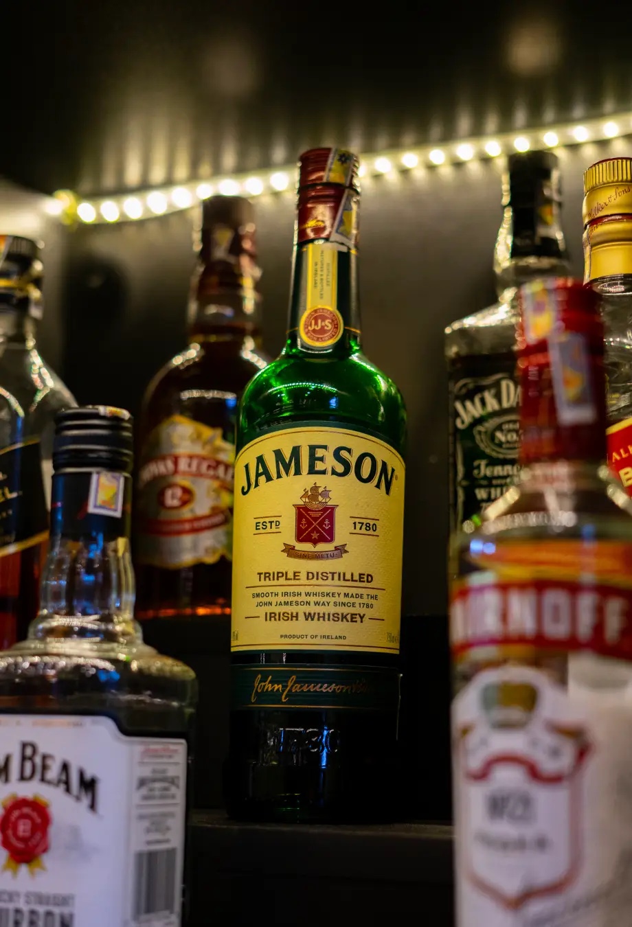 Premium liquor selection